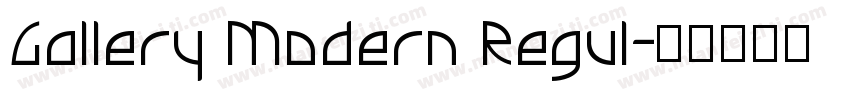 Gallery Modern Regul字体转换